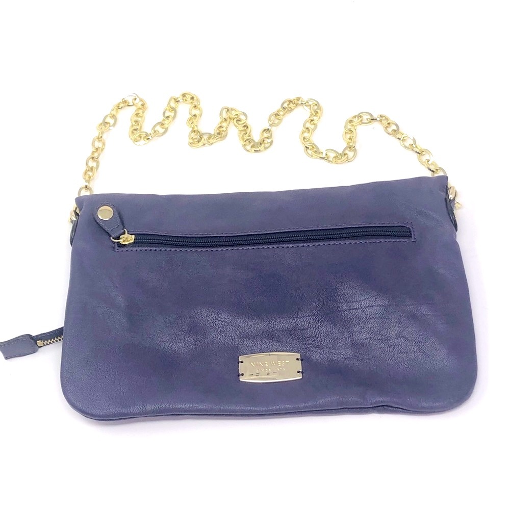 Nine West Purple Fold Over Purse